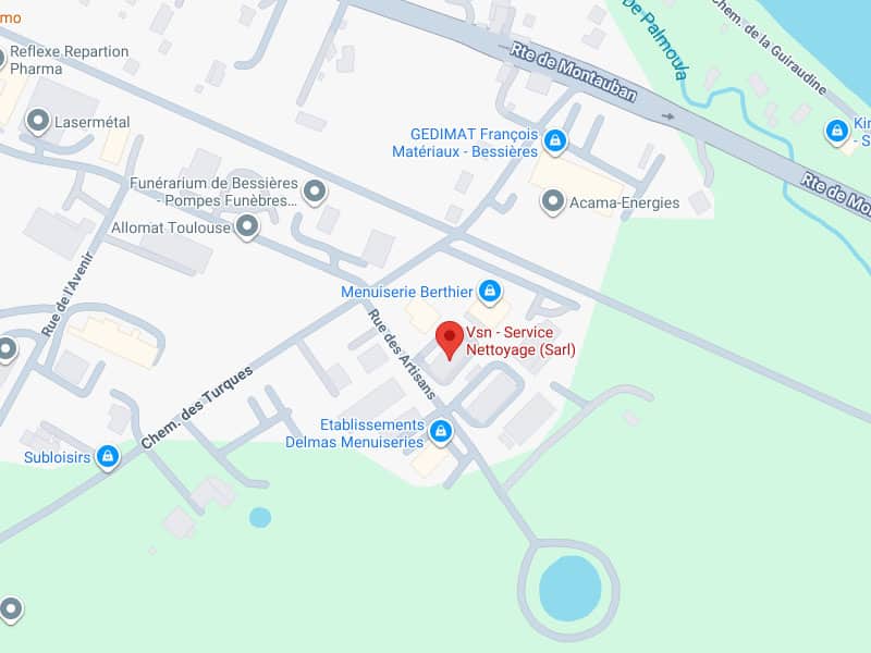 Localisation Vsn Nettoyage Bessières - Carte Routière